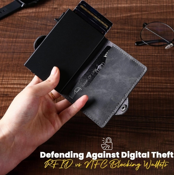 Metal Wallet with Keychain - Picture 4 of 5